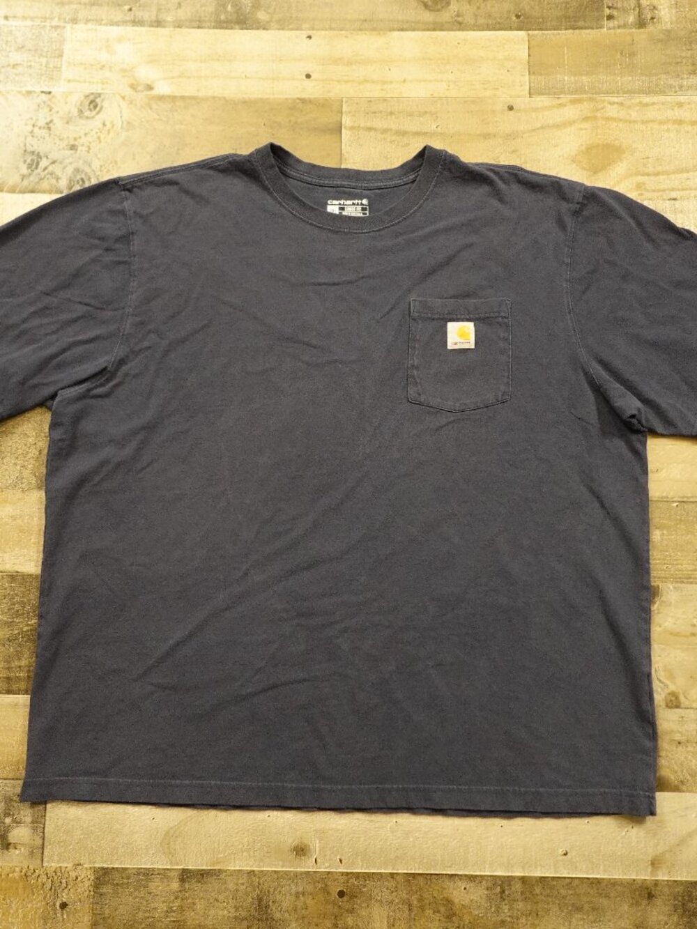 Carhartt K87 Pocket T-Shirt Men’s 2XL Navy Loose Fit‎ Workwear Tee